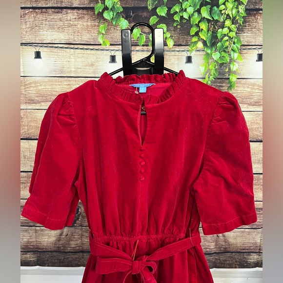 Draper James RSVP Red Corduroy Dress Size Small - Picture 5 of 10